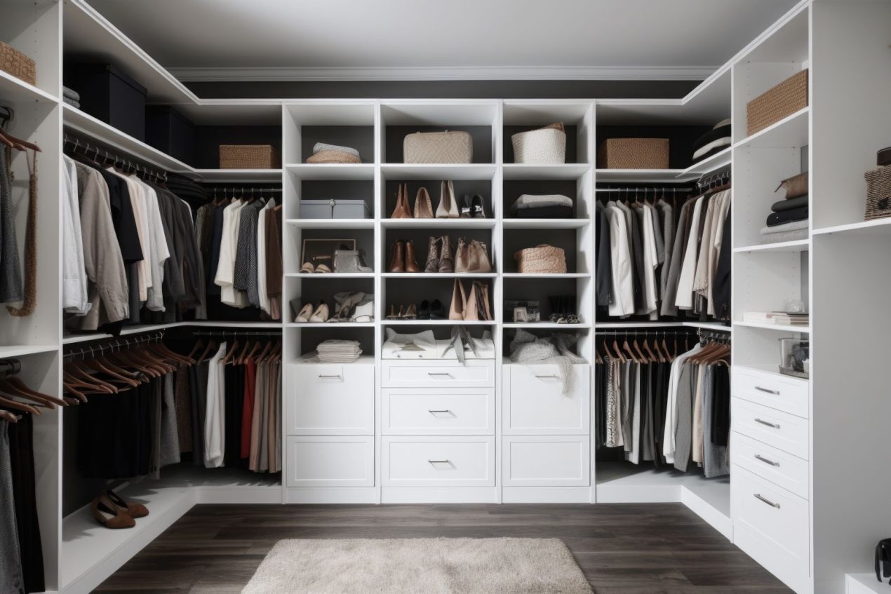 organised wardrobe