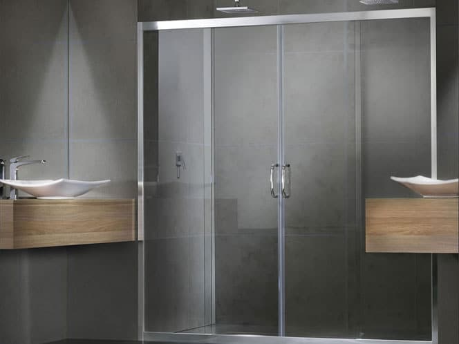 semi-frameless sliding shower screens gold coast