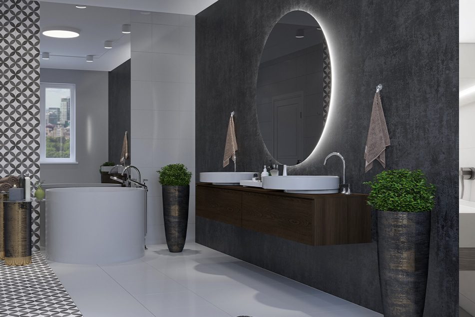 LED bathroom mirrors
