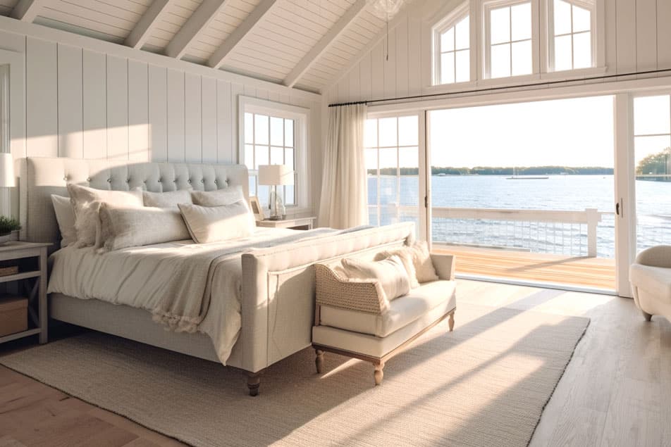 hamptons bedroom design