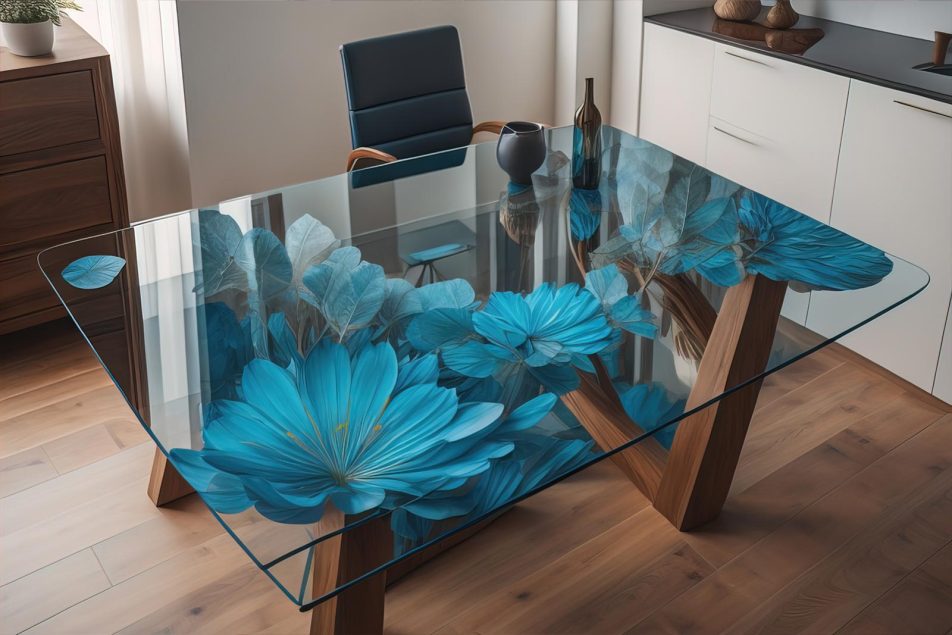 Digitally Printed Glass Tabletops